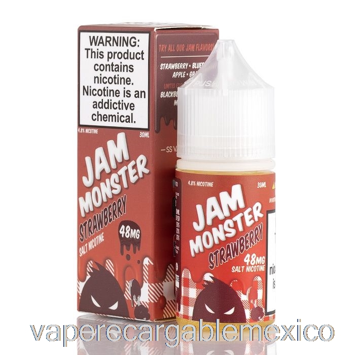Vape Recargable Fresa - Mermelada Monster Sales - 30ml 24mg